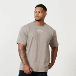 Vanquish TSP Zinc Grey Barbell Oversized T Shirt -Vanquish Fitness 123 6