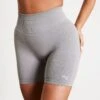 Vanquish Elevate Seamless Smoke Grey Shorts -Vanquish Fitness 1333 1