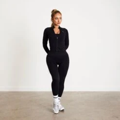 Vanquish Elevate Seamless Black Zip Front Jacket 12 Vanquish Elevate Seamless Black Zip Front Jacket -Vanquish Fitness 6Vf1pLKwcopy