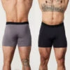 Vanquish Black / Grey 2 Pack Boxers -Vanquish Fitness BOXER GREY BLACK Boxers