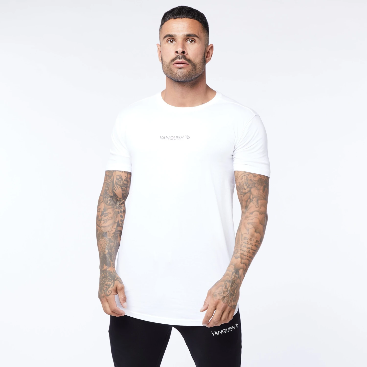 Vanquish Core Men's White Short Sleeved T Shirt 3 Vanquish Core Men's White Short Sleeved T Shirt