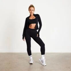 Vanquish Elevate Seamless Black Zip Front Jacket 13 Vanquish Elevate Seamless Black Zip Front Jacket -Vanquish Fitness Dpwx7R3Qcopy