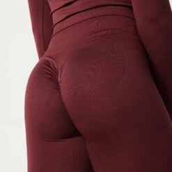 Vanquish Elevate Seamless Burgundy Leggings -Vanquish Fitness Elevate2 36
