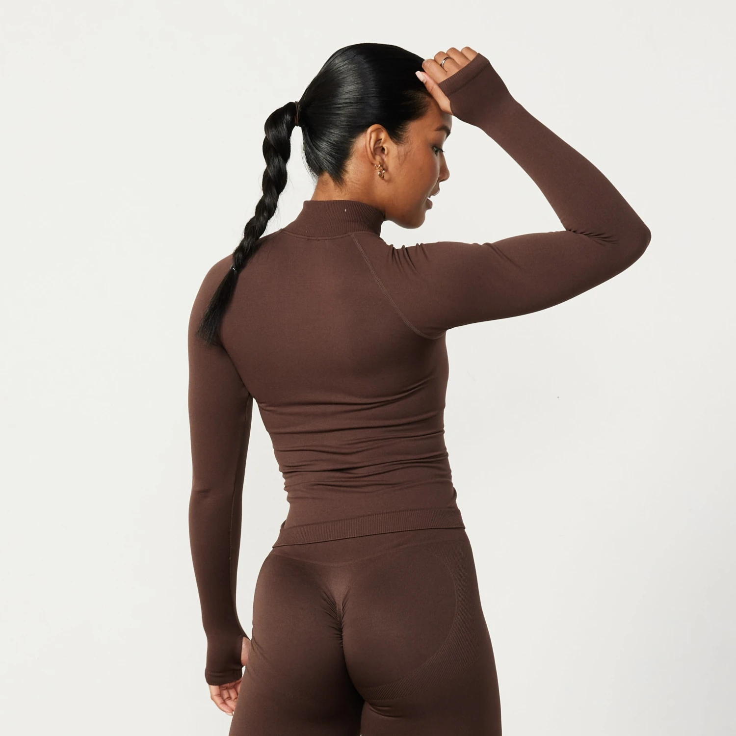 Vanquish Elevate Seamless Coffee Brown Zip Front Jacket 5 Vanquish Elevate Seamless Coffee Brown Zip Front Jacket - Image 3