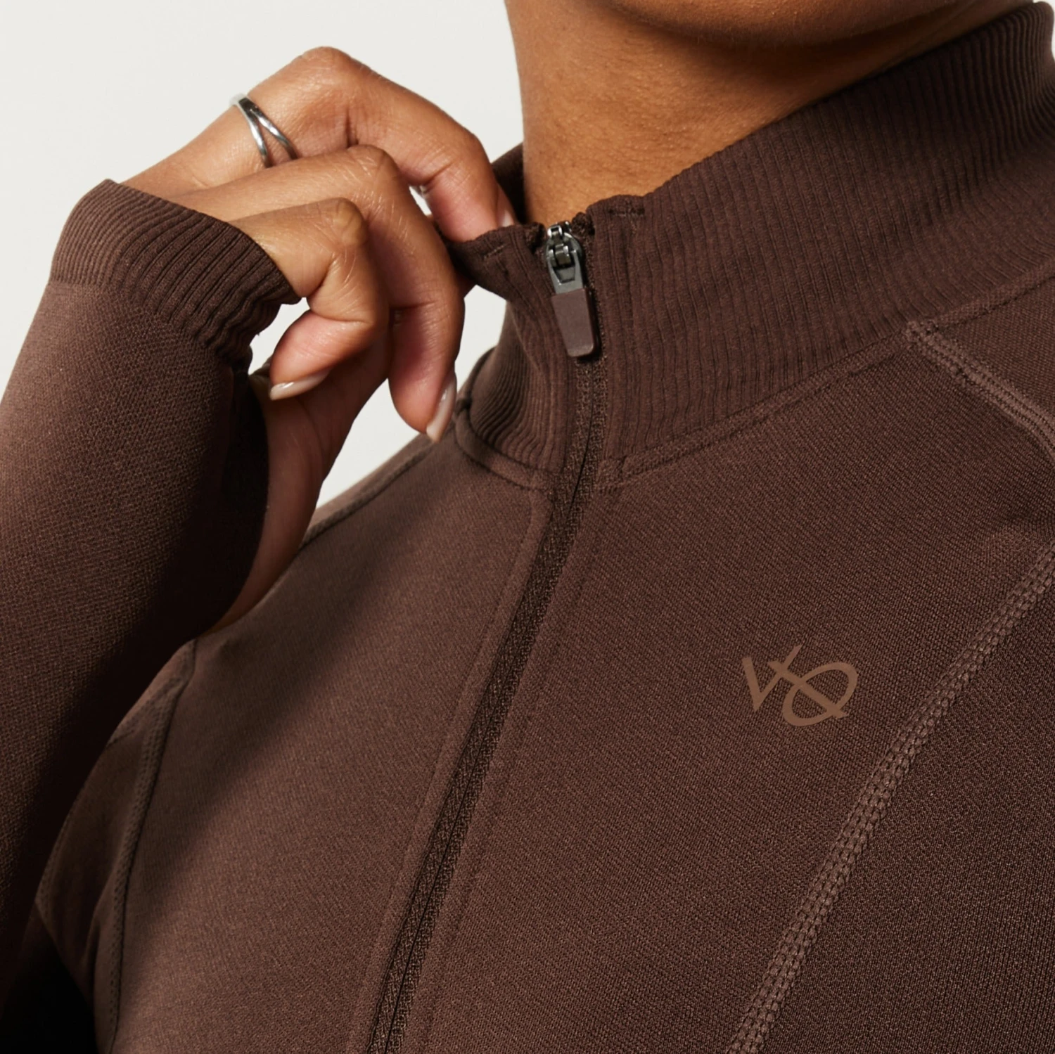 Vanquish Elevate Seamless Coffee Brown Zip Front Jacket 4 Vanquish Elevate Seamless Coffee Brown Zip Front Jacket - Image 2
