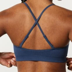 Vanquish Elevate Seamless Denim Blue Multiway Low Support Bra -Vanquish Fitness Elevate2 504