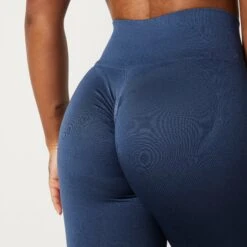 Vanquish Elevate Seamless Denim Blue Leggings -Vanquish Fitness Elevate2 518