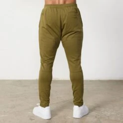 Vanquish Essential Olive Green Tapered Fit Sweatpants -Vanquish Fitness Essentials 177R