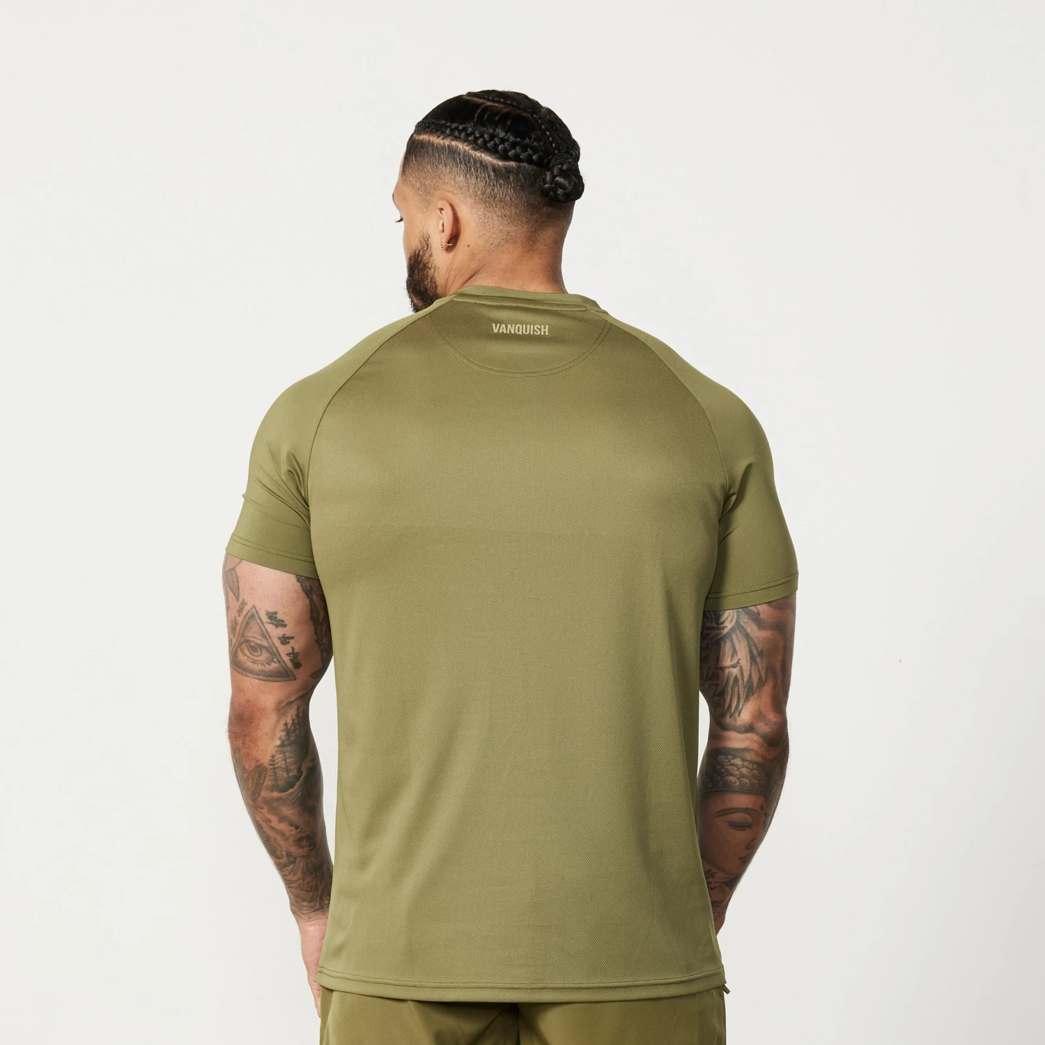 Vanquish Essential Olive Green Performance Short Sleeve T Shirt 6 Vanquish Essential Olive Green Performance Short Sleeve T Shirt - Image 4
