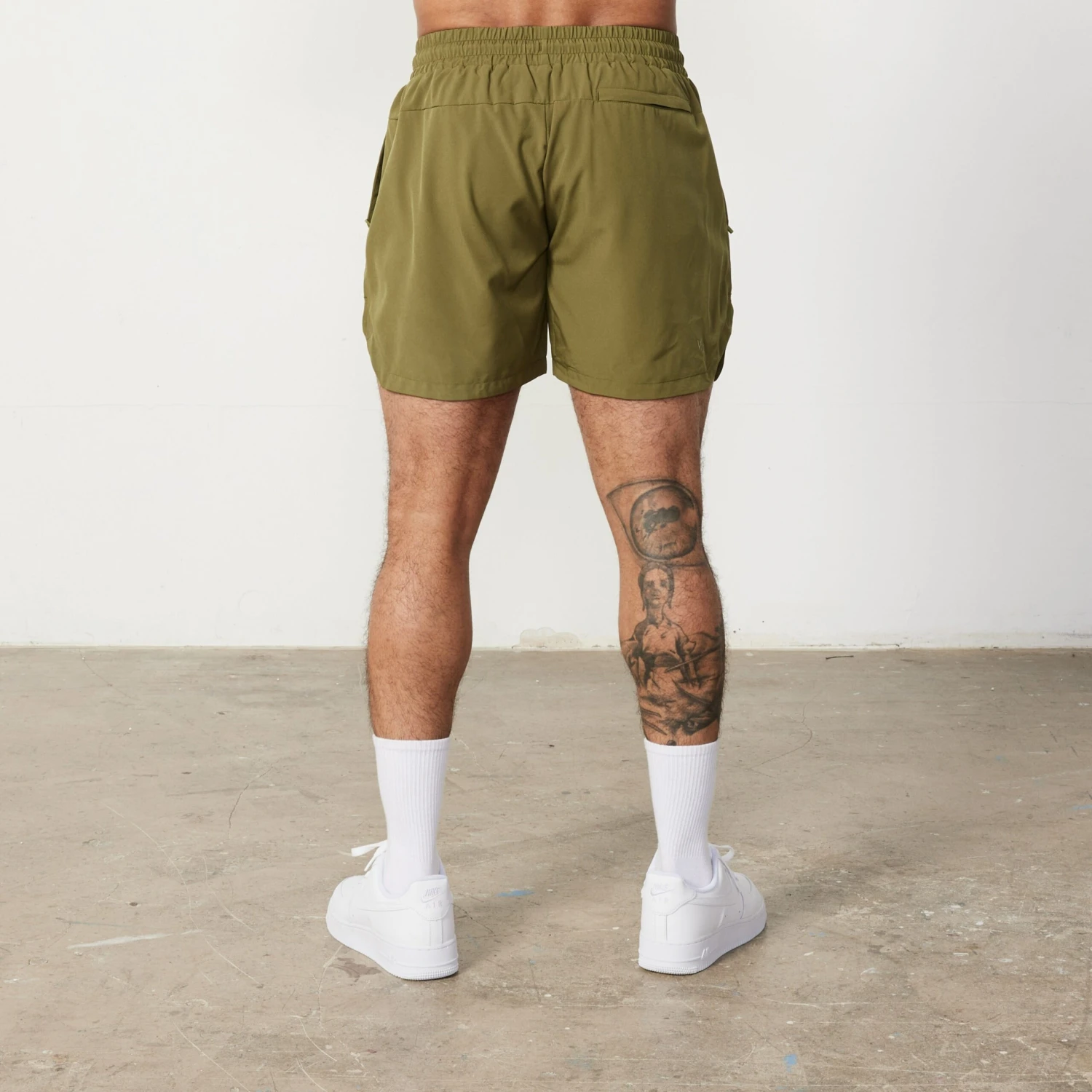 Vanquish Essential Olive Green Performance 4" Shorts 4 Vanquish Essential Olive Green Performance 4" Shorts - Image 2