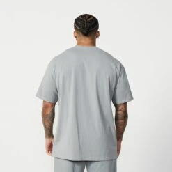 Vanquish Essential Steel Grey Oversized T Shirt -Vanquish Fitness Essentials 423