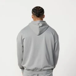 Vanquish Essential Steel Grey Oversized Pullover Hoodie -Vanquish Fitness Essentials 670