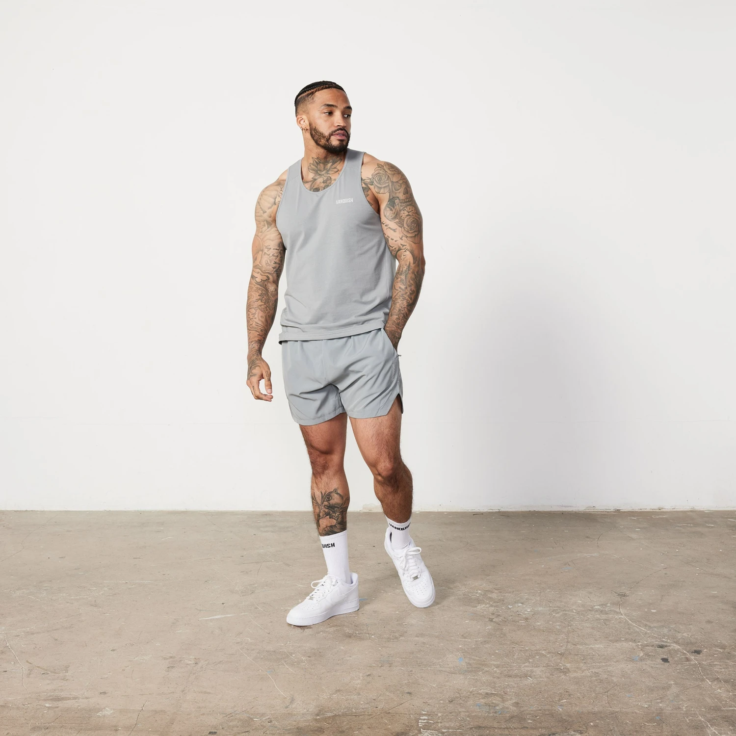 Vanquish Essential Steel Grey Regular Fit Tank Top 4 Vanquish Essential Steel Grey Regular Fit Tank Top - Image 2