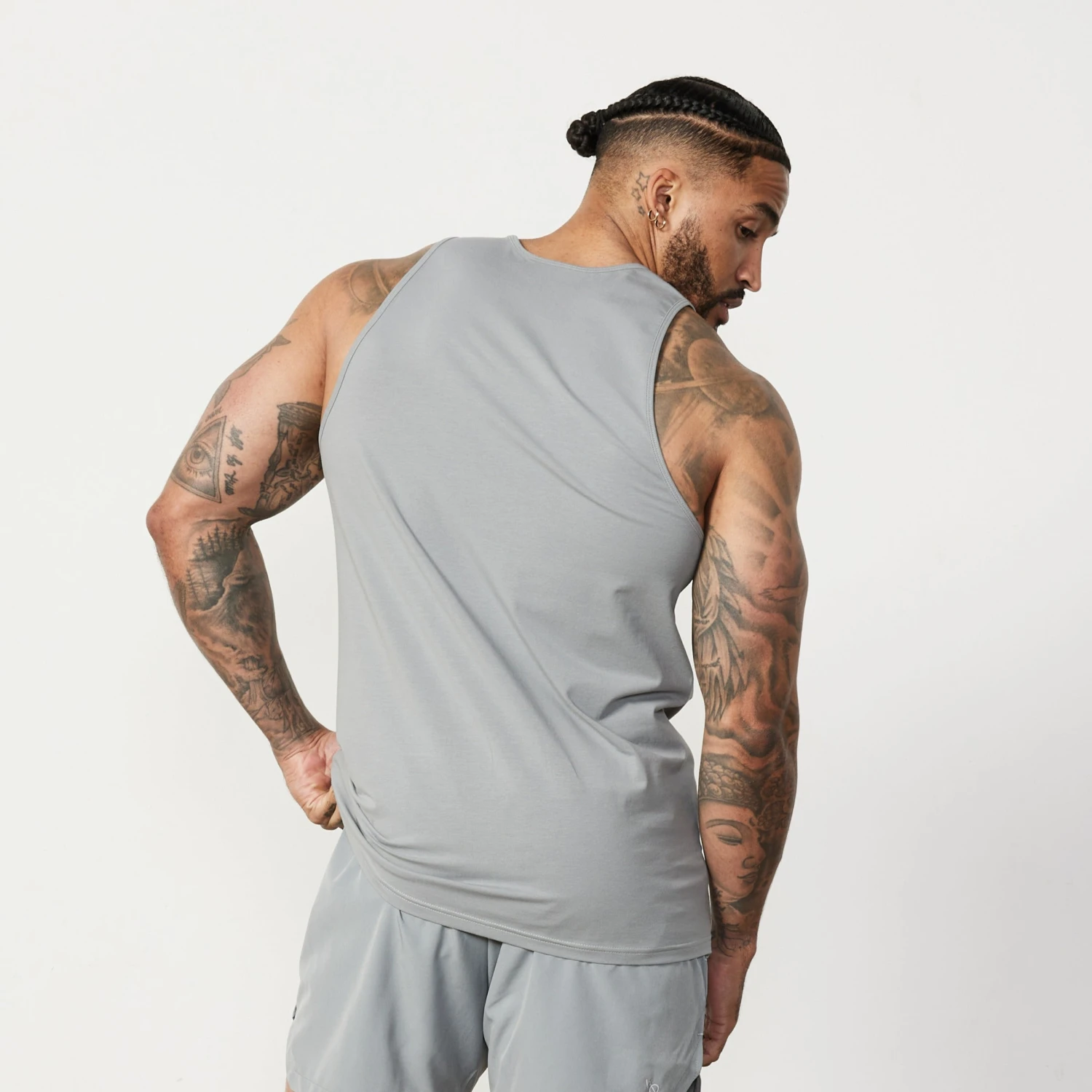Vanquish Essential Steel Grey Regular Fit Tank Top 6 Vanquish Essential Steel Grey Regular Fit Tank Top - Image 4