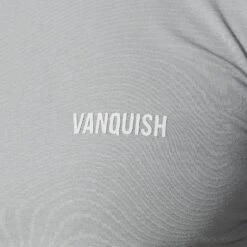Vanquish Essential Steel Grey Slim Fit Short Sleeve T Shirt -Vanquish Fitness Essentials 768