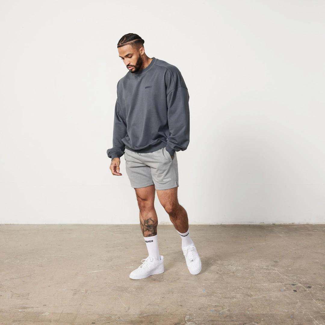 Vanquish Essential Denim Blue Oversized Sweatshirt 4 Vanquish Essential Denim Blue Oversized Sweatshirt - Image 2