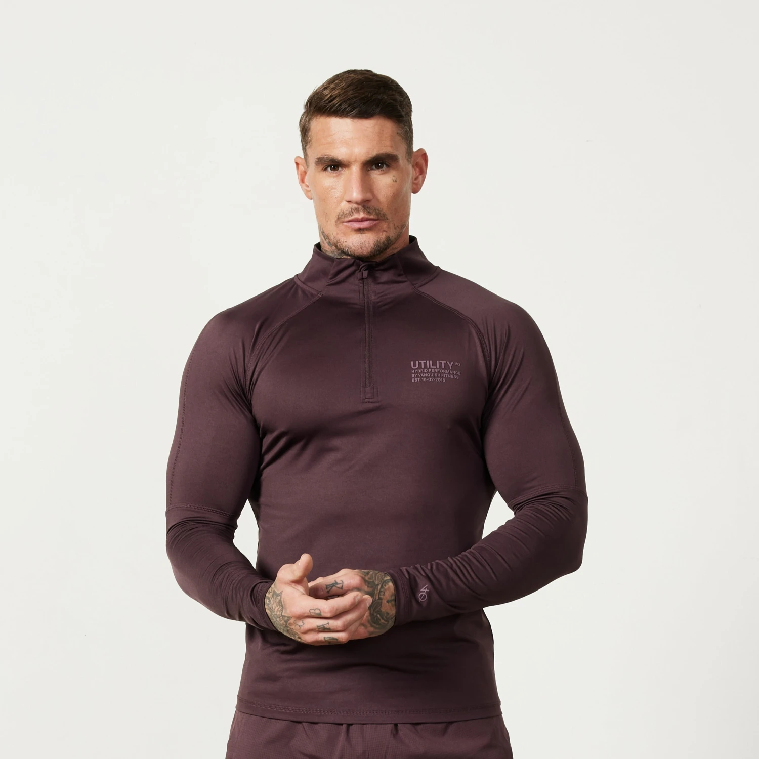 Vanquish Utility Plum 1/4 Zip Training Top 3 Vanquish Utility Plum 1/4 Zip Training Top