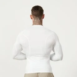 Vanquish Utility White Long Sleeve Base Layer Top -Vanquish Fitness FIRSTSHOT 2023 12 15T131010.059