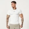 Vanquish Utility White Short Sleeve Base Layer Top 2 Vanquish Utility White Short Sleeve Base Layer Top -Vanquish Fitness FIRSTSHOT 2023 12 15T131029.390