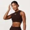Vanquish Chestnut Brown Rejuvenate Cropped Tank Top 2 Vanquish Chestnut Brown Rejuvenate Cropped Tank Top -Vanquish Fitness FIRSTSHOT 2024 01 11T162106.996