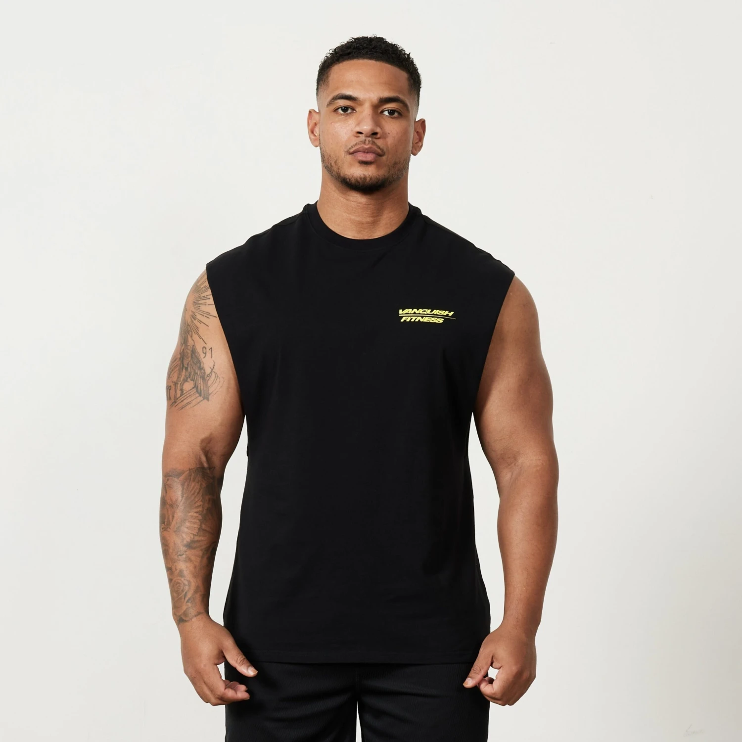 Vanquish Speed Black Oversized Sleeveless T Shirt 3 Vanquish Speed Black Oversized Sleeveless T Shirt