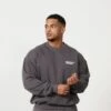 Vanquish Speed Charcoal Grey Oversized Sweater 2 Vanquish Speed Charcoal Grey Oversized Sweater -Vanquish Fitness FIRSTSHOT 2024 01 18T131314.806