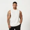 Vanquish Sun-faded Vintage White Oversized Sleeveless T Shirt 1 Vanquish Sun-faded Vintage White Oversized Sleeveless T Shirt -Vanquish Fitness FIRSTSHOT 2024 01 22T163702.898