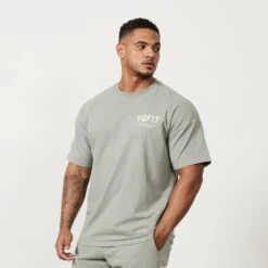 Vanquish VQFIT Distressed Desert Sage Oversized T Shirt 9 Vanquish VQFIT Distressed Desert Sage Oversized T Shirt -Vanquish Fitness FIRSTSHOT 2024 02 20T121501.871