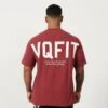 Vanquish VQFIT Distressed Print Brick Red Oversized T Shirt -Vanquish Fitness FIRSTSHOT 2024 02 20T122124.983