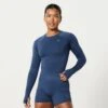 Vanquish Elevate Seamless Denim Blue Long Sleeve Top -Vanquish Fitness FIRSTSHOT 2024 02 22T154412.655