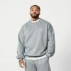 Vanquish Essential Steel Grey Oversized Sweatshirt 1 Vanquish Essential Steel Grey Oversized Sweatshirt -Vanquish Fitness FIRSTSHOT 2024 02 28T134359.310