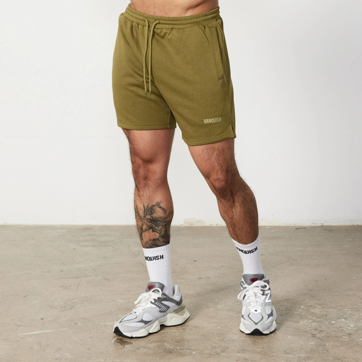 Vanquish Essential Olive Green Regular Fit Shorts 3 Vanquish Essential Olive Green Regular Fit Shorts