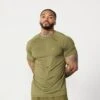 Vanquish Essential Olive Green Performance Short Sleeve T Shirt -Vanquish Fitness FIRSTSHOT 2024 02 28T163206.796