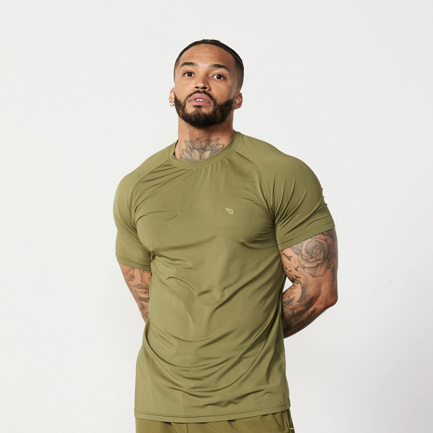 Vanquish Essential Olive Green Performance Short Sleeve T Shirt 3 Vanquish Essential Olive Green Performance Short Sleeve T Shirt