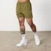 Vanquish Essential Olive Green Performance 4" Shorts -Vanquish Fitness FIRSTSHOT 2024 02 28T163703.167