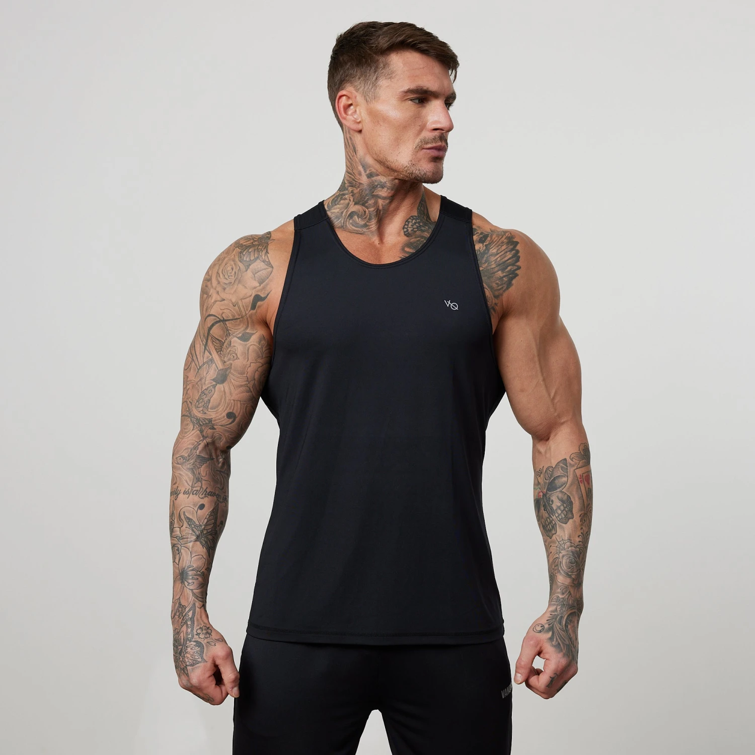 Vanquish Essential Black Performance Tank Top 3 Vanquish Essential Black Performance Tank Top