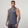 Vanquish Essential Denim Blue Performance Tank Top -Vanquish Fitness FIRSTSHOT 2024 02 28T165100.526