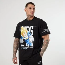 Vanquish DBZ CS Vegeta Black Oversized T Shirt
