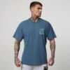Vanquish TSP Teal Blue Pushing Boundaries Oversized T Shirt -Vanquish Fitness FIRSTSHOT 95d76e19 6221 4b02 b8ef ff9fb7b7ba1d