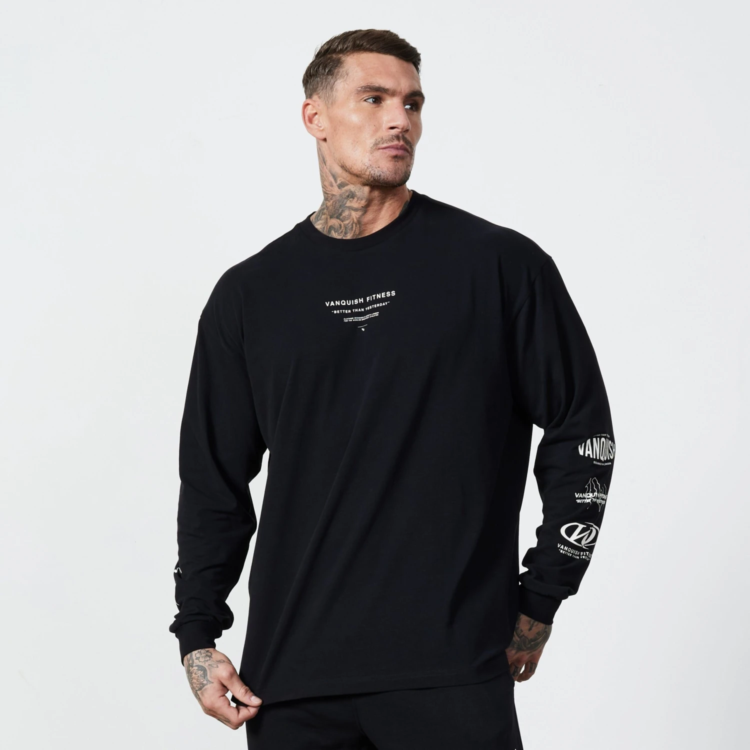Vanquish TSP Black 2023 Collective Long Sleeve Oversized T Shirt 3 Vanquish TSP Black 2023 Collective Long Sleeve Oversized T Shirt