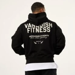 Vanquish TSP Unconquerable Strength Black Oversized Pullover Hoodie