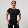 Vanquish Enhance Black Midi Ballet Back T Shirt -Vanquish Fitness FIRSTSHOT e10c0125 03e3 4d3e b489 7ad0d9a11d62