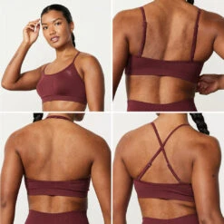 Vanquish Elevate Seamless Burgundy Multiway Low Support Bra -Vanquish Fitness LASTSHOT