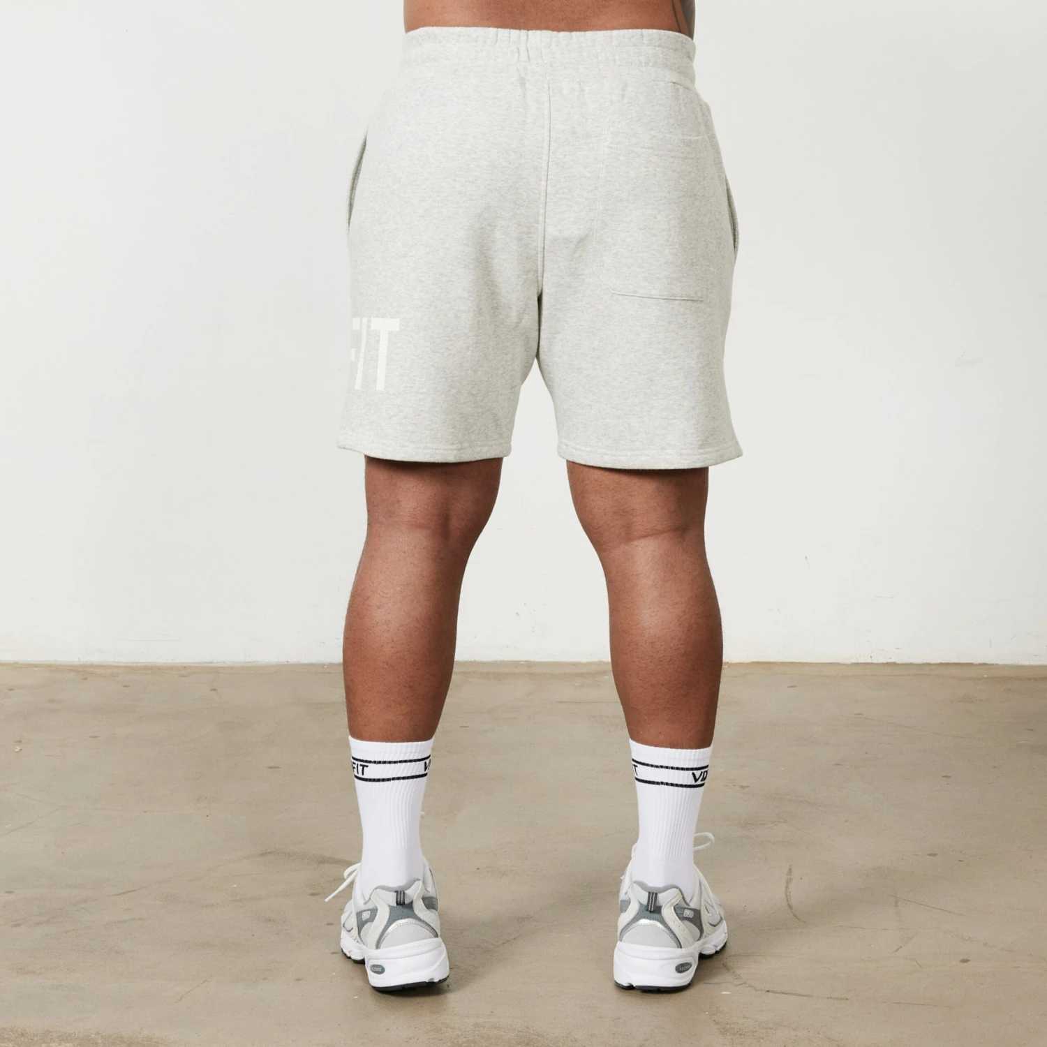 Vanquish VQFIT Distressed Print Oat Marl Shorts 5 Vanquish VQFIT Distressed Print Oat Marl Shorts - Image 3