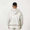 Vanquish VQFIT Distressed Print Oat Marl Full Zip Oversized Hoodie 2 Vanquish VQFIT Distressed Print Oat Marl Full Zip Oversized Hoodie -Vanquish Fitness MensCrackedPrint 1234