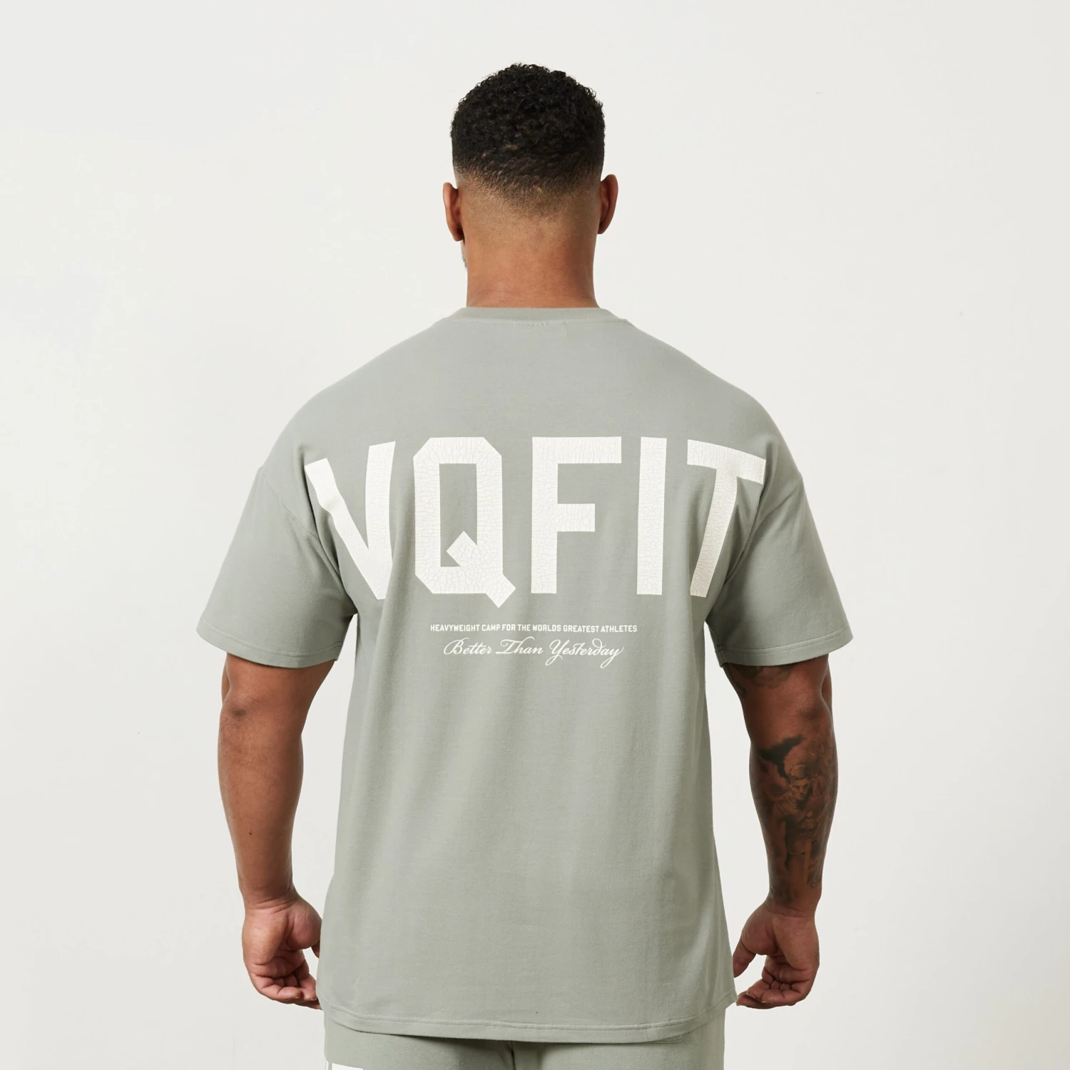 Vanquish VQFIT Distressed Desert Sage Oversized T Shirt 3 Vanquish VQFIT Distressed Desert Sage Oversized T Shirt