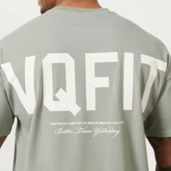 Vanquish VQFIT Distressed Desert Sage Oversized T Shirt 11 Vanquish VQFIT Distressed Desert Sage Oversized T Shirt -Vanquish Fitness MensCrackedPrint 1499