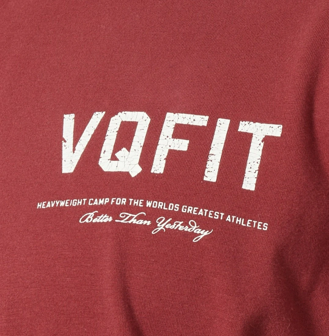 Vanquish VQFIT Distressed Print Brick Red Oversized T Shirt 5 Vanquish VQFIT Distressed Print Brick Red Oversized T Shirt - Image 3