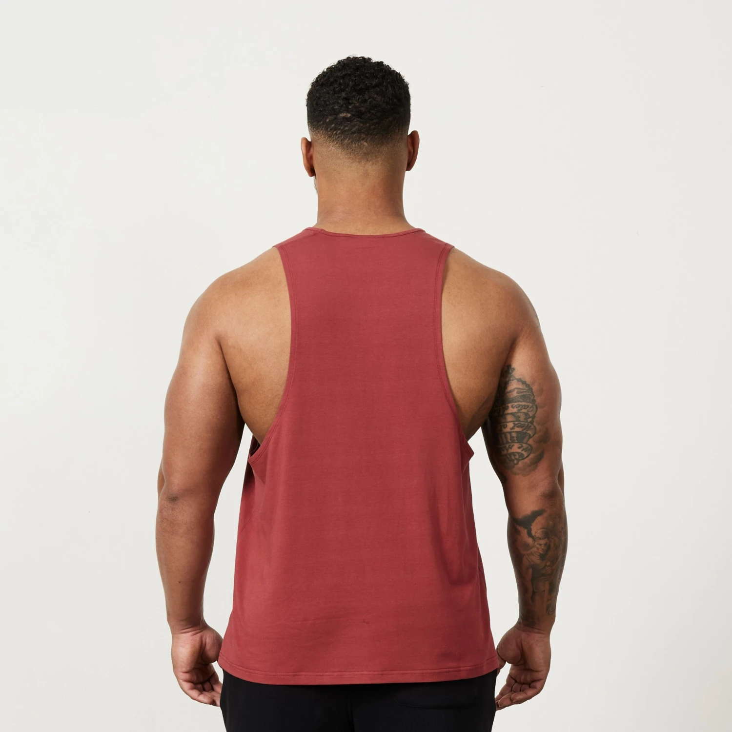 Vanquish VQFIT Distressed Print Brick Red Tank 6 Vanquish VQFIT Distressed Print Brick Red Tank - Image 4