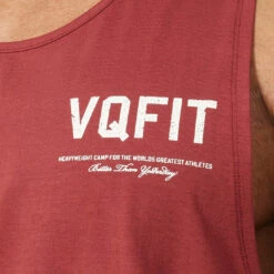 Vanquish VQFIT Distressed Print Brick Red Tank 8 Vanquish VQFIT Distressed Print Brick Red Tank -Vanquish Fitness MensCrackedPrint 1899